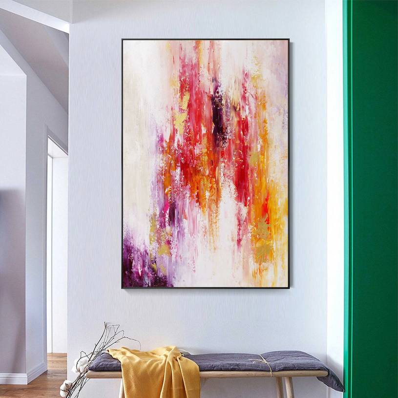 Work Painting Oversized Textured Abstract Canvas Wall Art 8U1SP wall art
